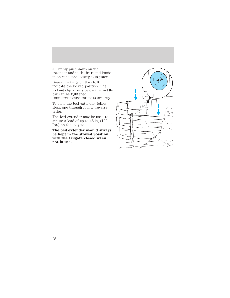Driver controls | FORD 2002 F-150 v.2 User Manual | Page 98 / 312