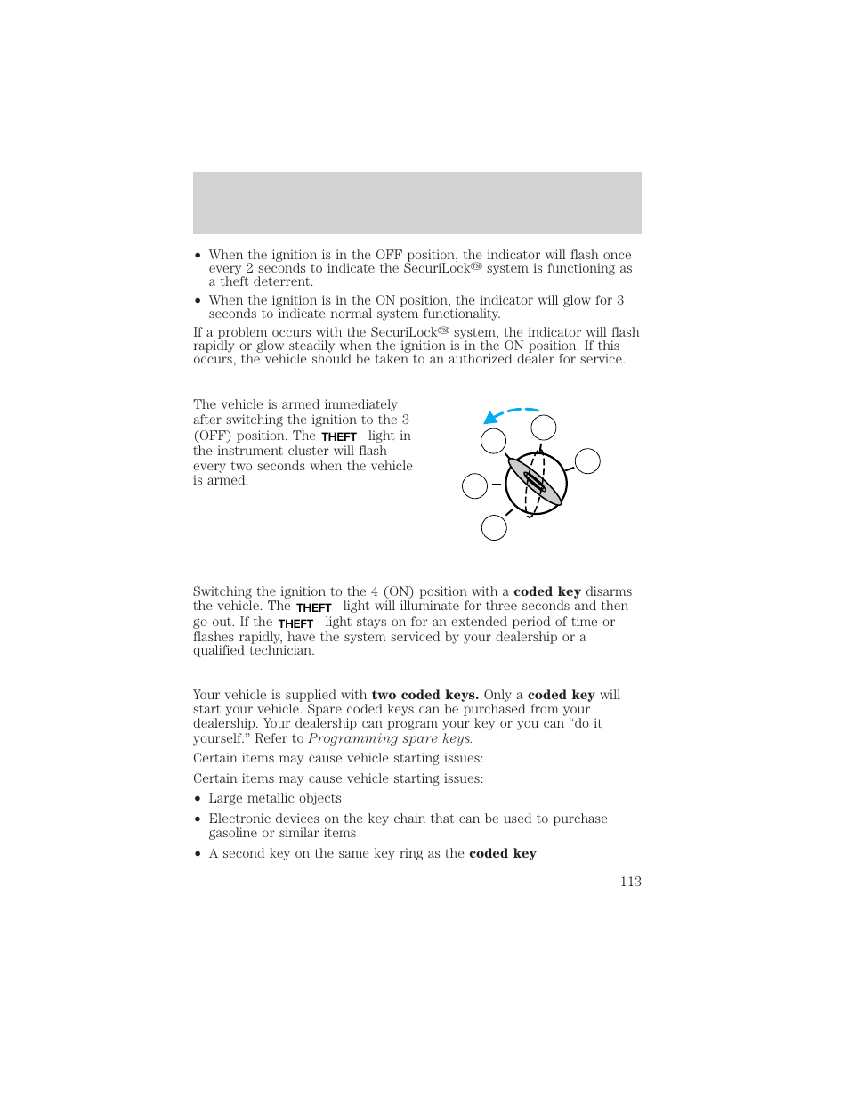 Locks and security | FORD 2002 F-150 v.3 User Manual | Page 113 / 312