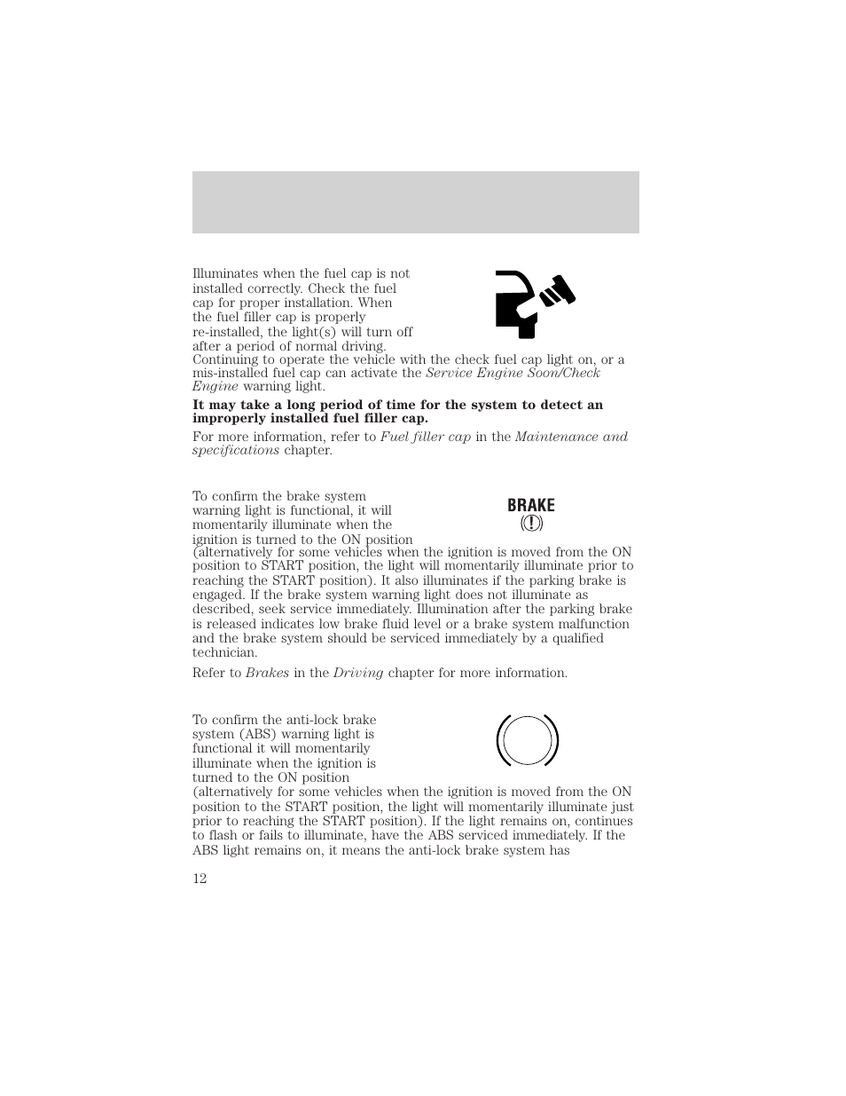 Instrument cluster | FORD 2002 F-150 v.3 User Manual | Page 12 / 312