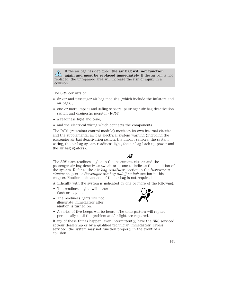 Seating and safety restraints | FORD 2002 F-150 v.3 User Manual | Page 143 / 312