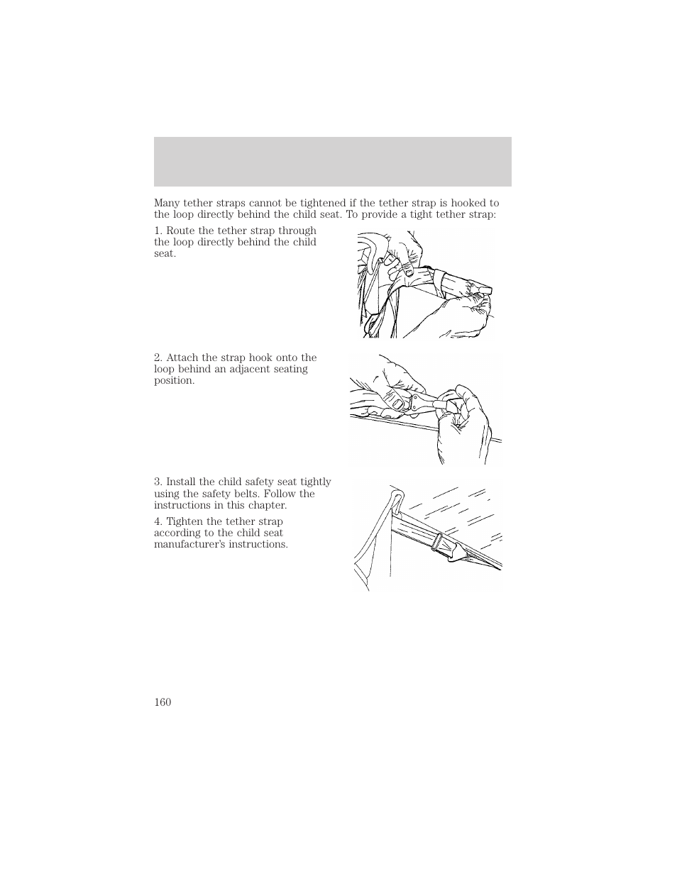 Seating and safety restraints | FORD 2002 F-150 v.3 User Manual | Page 160 / 312