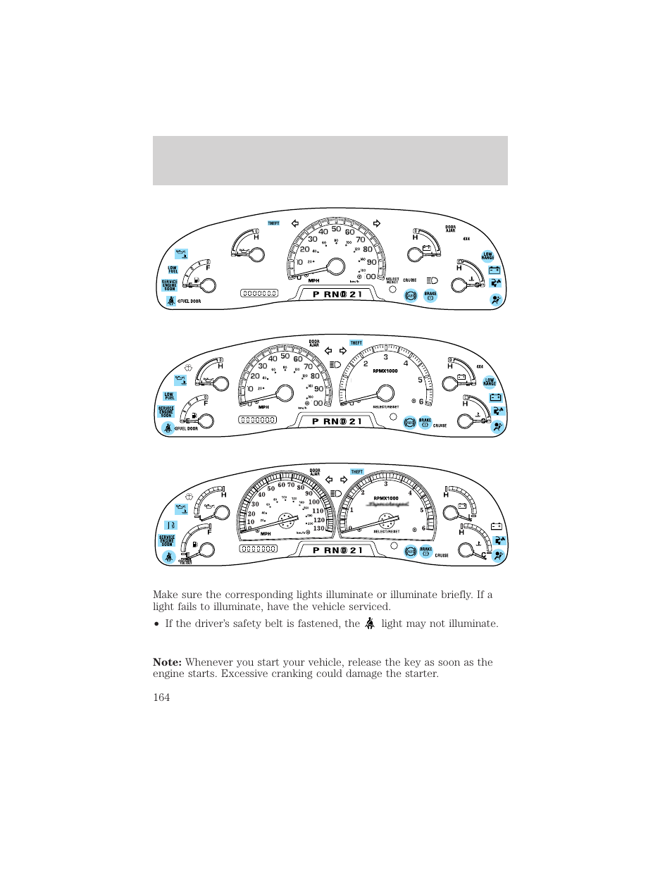 Driving | FORD 2002 F-150 v.3 User Manual | Page 164 / 312