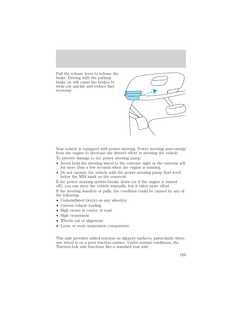 Driving | FORD 2002 F-150 v.3 User Manual | Page 169 / 312