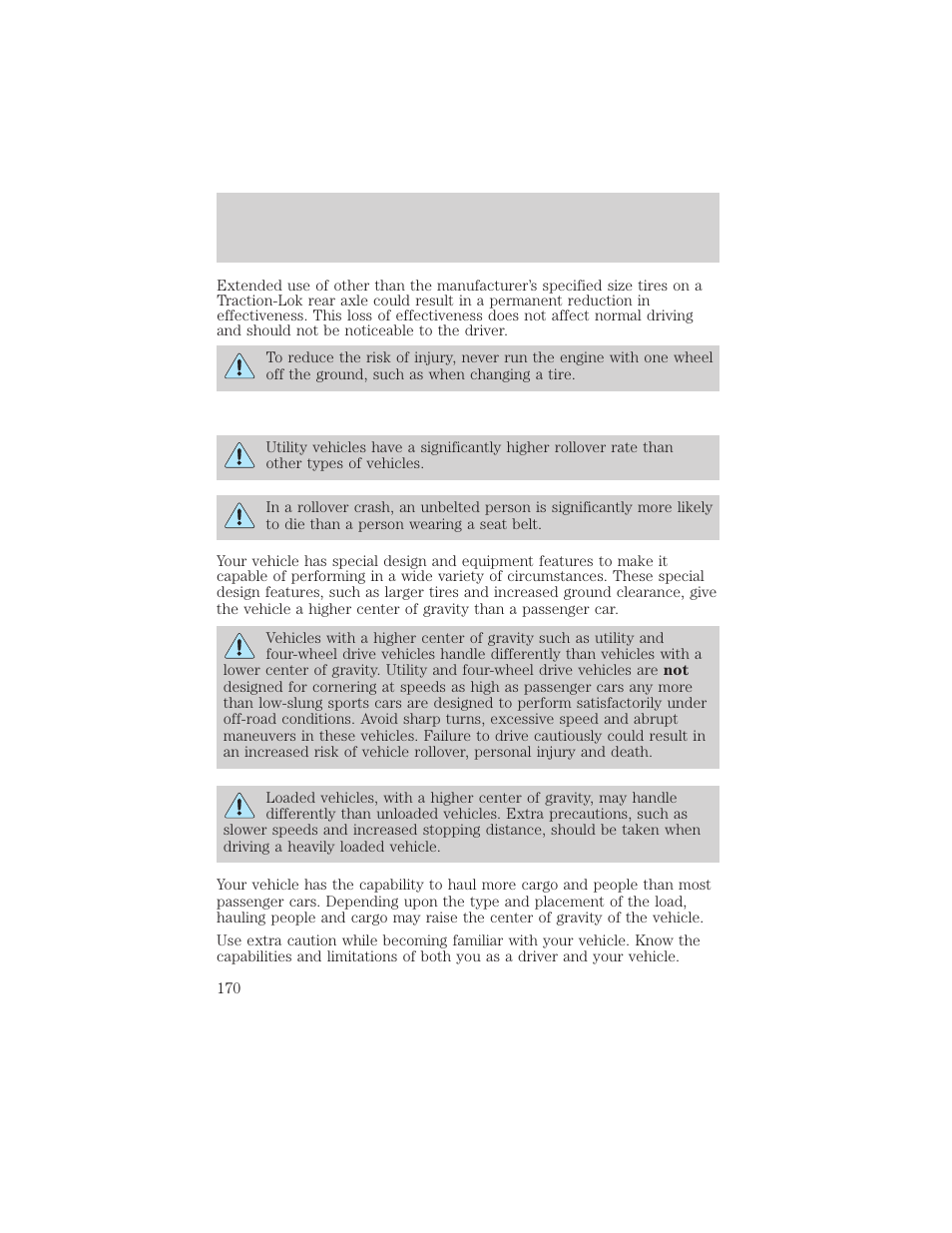 Driving | FORD 2002 F-150 v.3 User Manual | Page 170 / 312