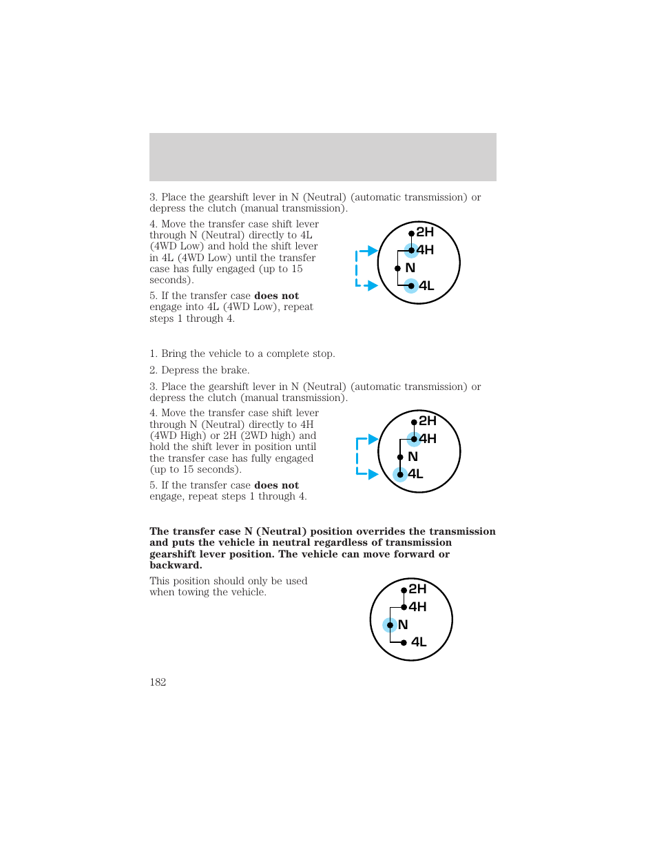 Driving | FORD 2002 F-150 v.3 User Manual | Page 182 / 312