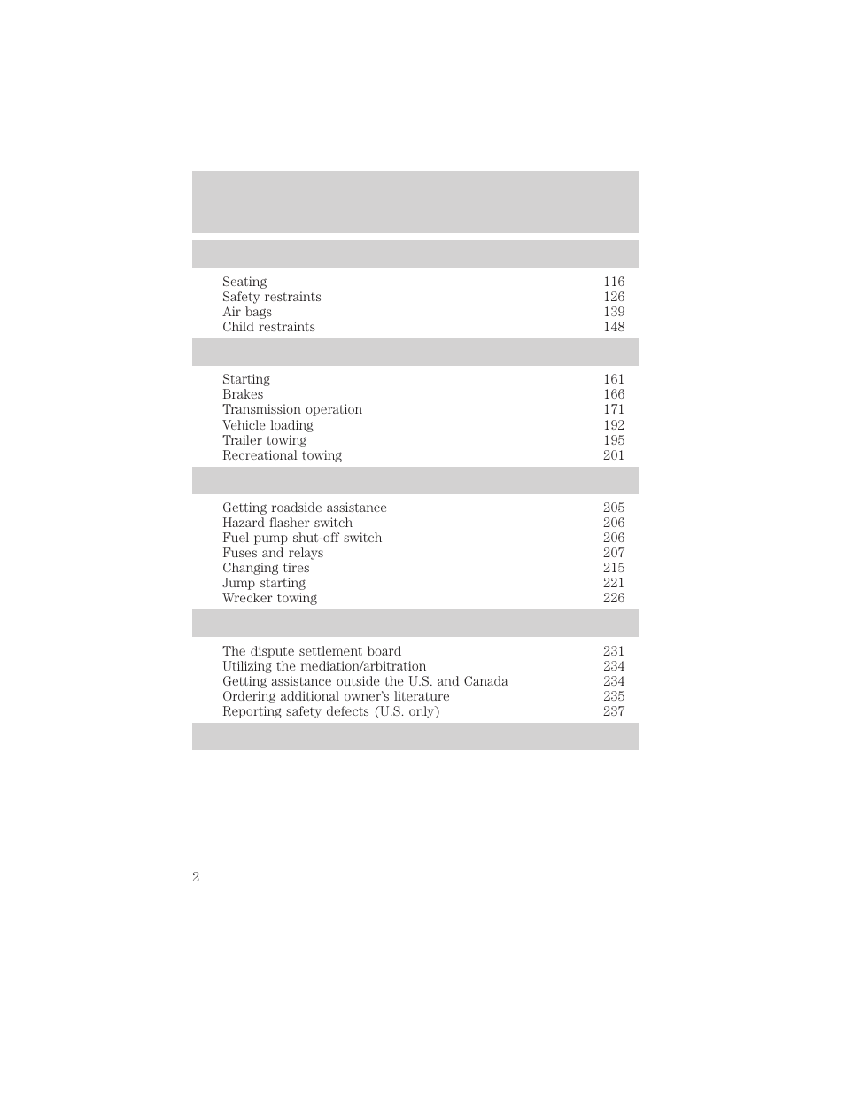 FORD 2002 F-150 v.3 User Manual | Page 2 / 312