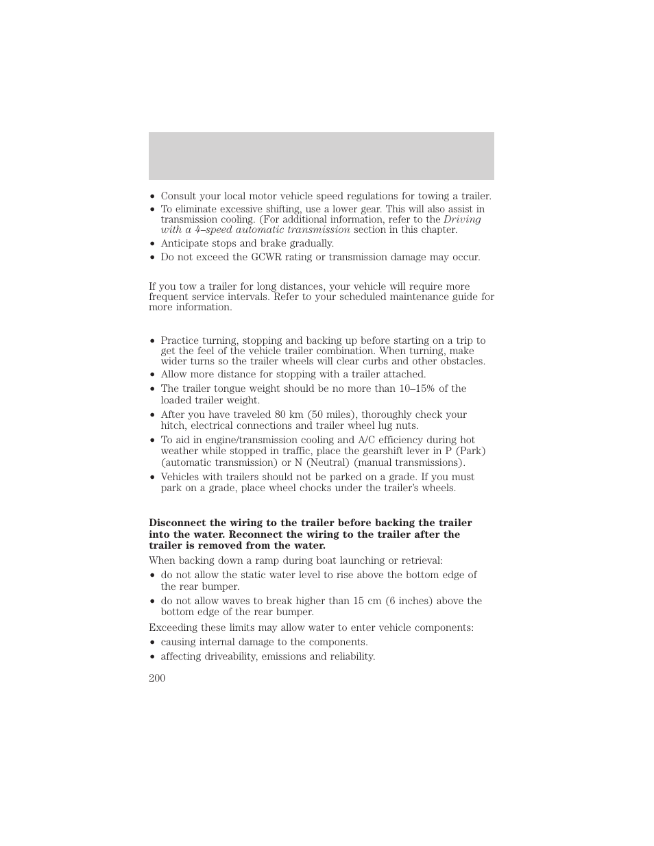 Driving | FORD 2002 F-150 v.3 User Manual | Page 200 / 312