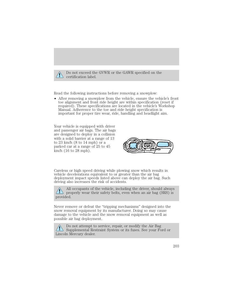 Driving | FORD 2002 F-150 v.3 User Manual | Page 203 / 312