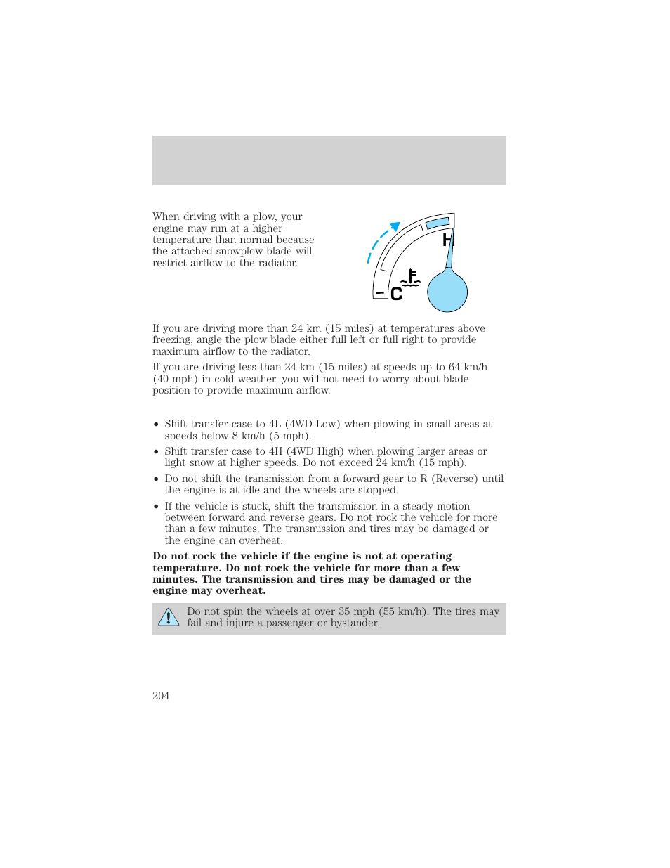 Driving | FORD 2002 F-150 v.3 User Manual | Page 204 / 312