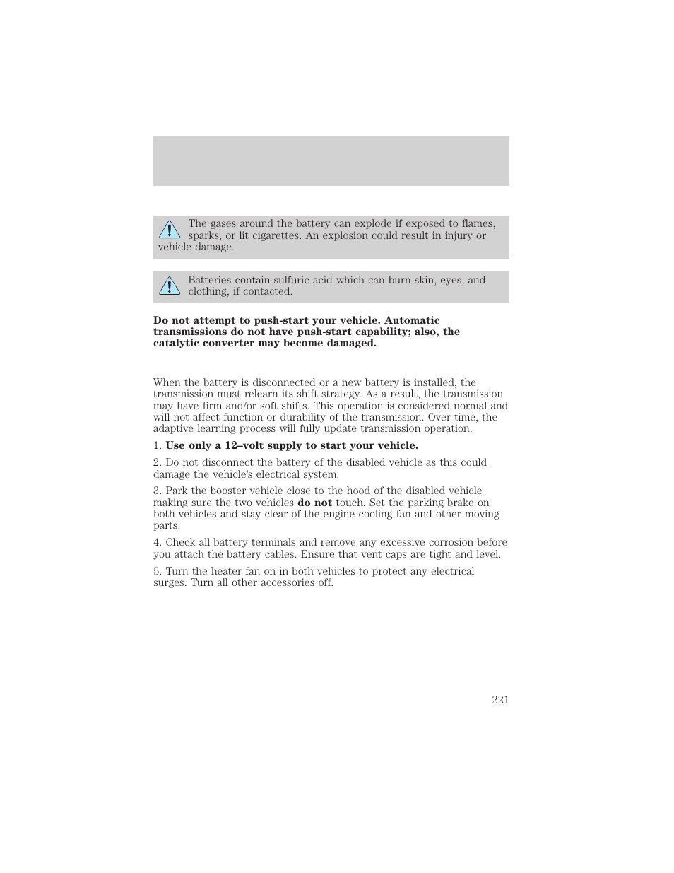 Roadside emergencies | FORD 2002 F-150 v.3 User Manual | Page 221 / 312