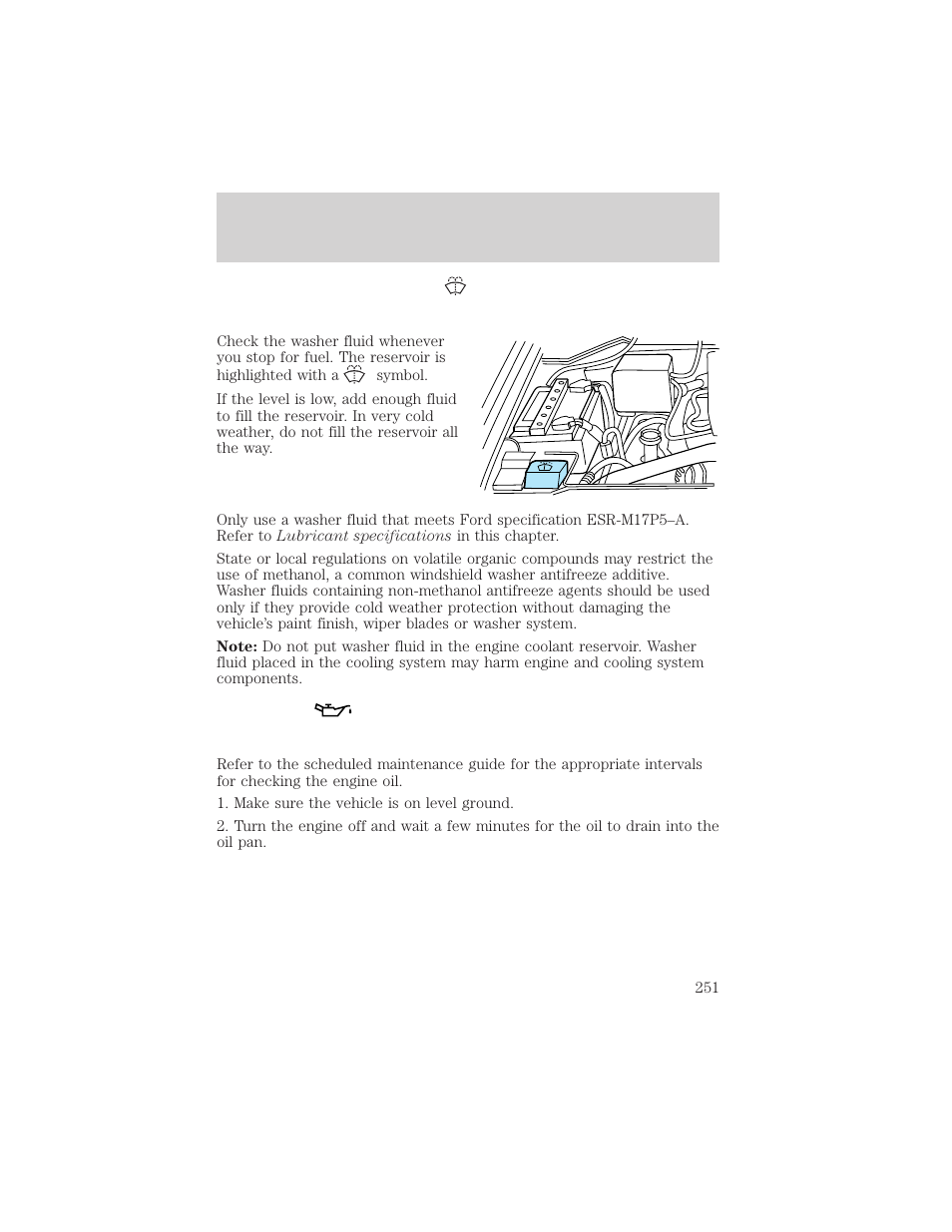Maintenance and specifications | FORD 2002 F-150 v.3 User Manual | Page 251 / 312