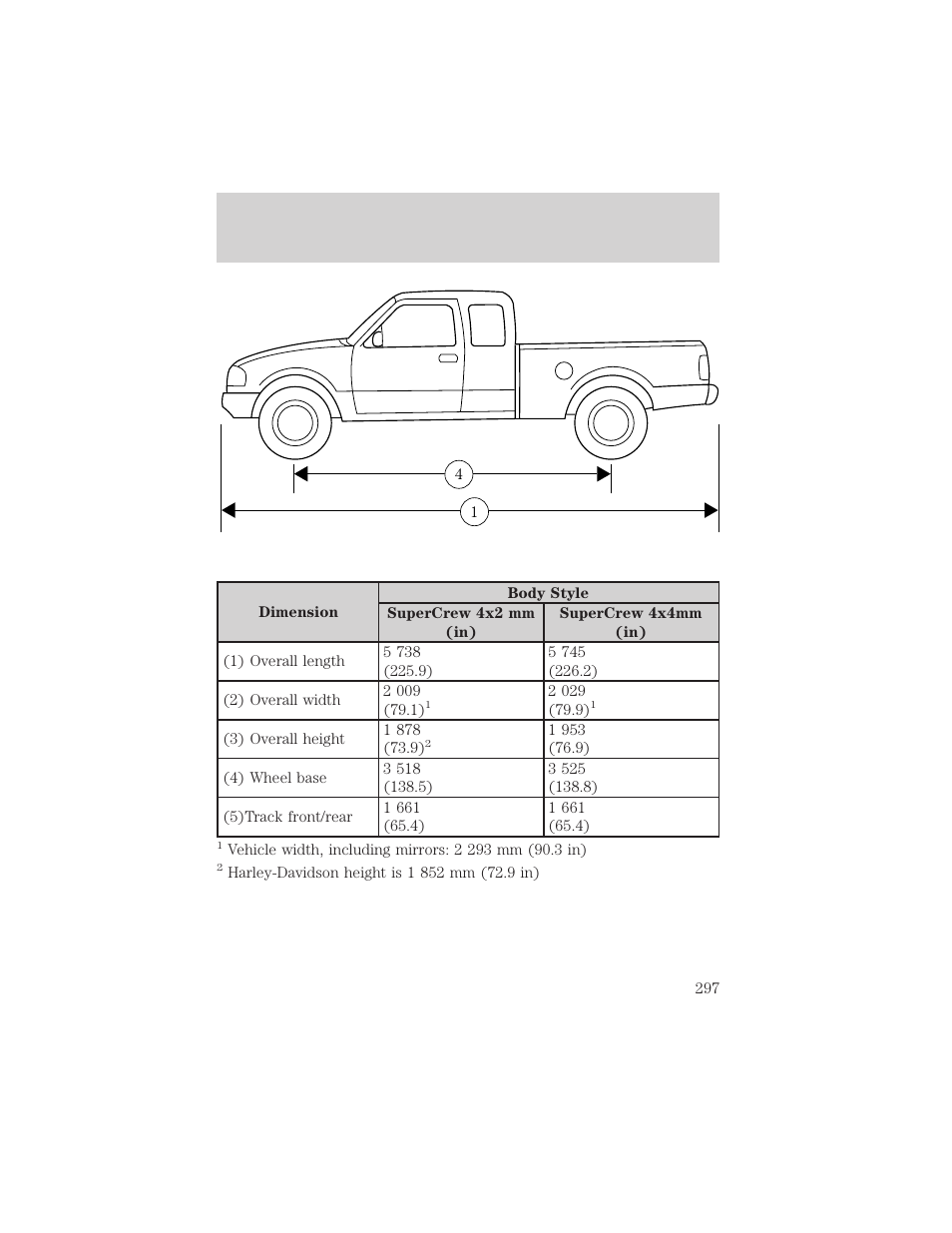 Maintenance and specifications | FORD 2002 F-150 v.3 User Manual | Page 297 / 312