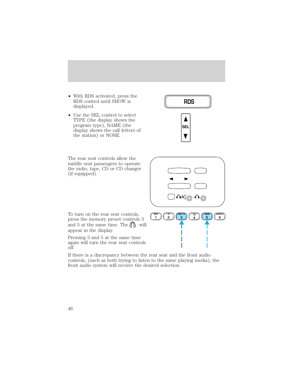 Entertainment systems | FORD 2002 F-150 v.3 User Manual | Page 46 / 312