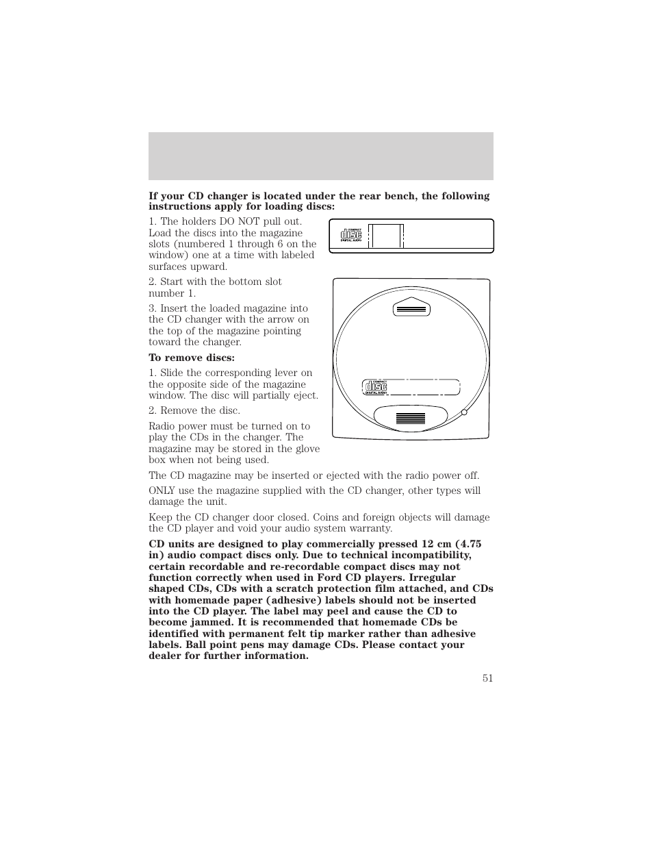 Entertainment systems | FORD 2002 F-150 v.3 User Manual | Page 51 / 312