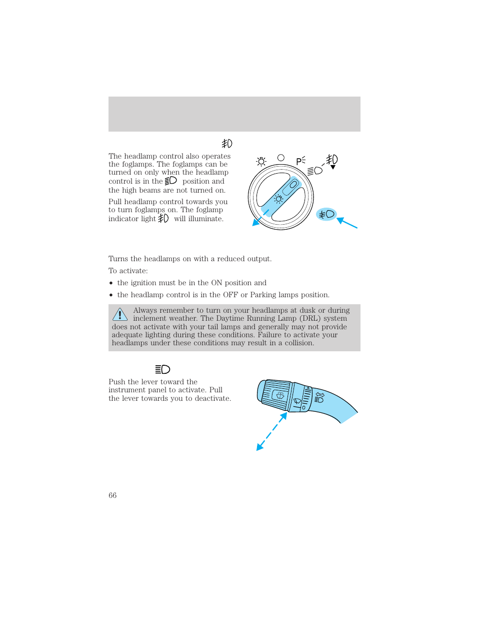 Lights | FORD 2002 F-150 v.3 User Manual | Page 66 / 312