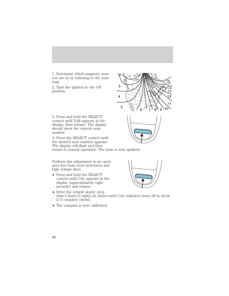 Driver controls | FORD 2002 F-150 v.3 User Manual | Page 80 / 312