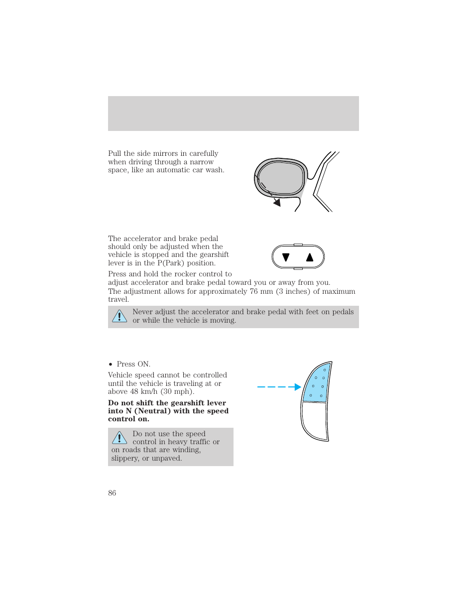Driver controls | FORD 2002 F-150 v.3 User Manual | Page 86 / 312
