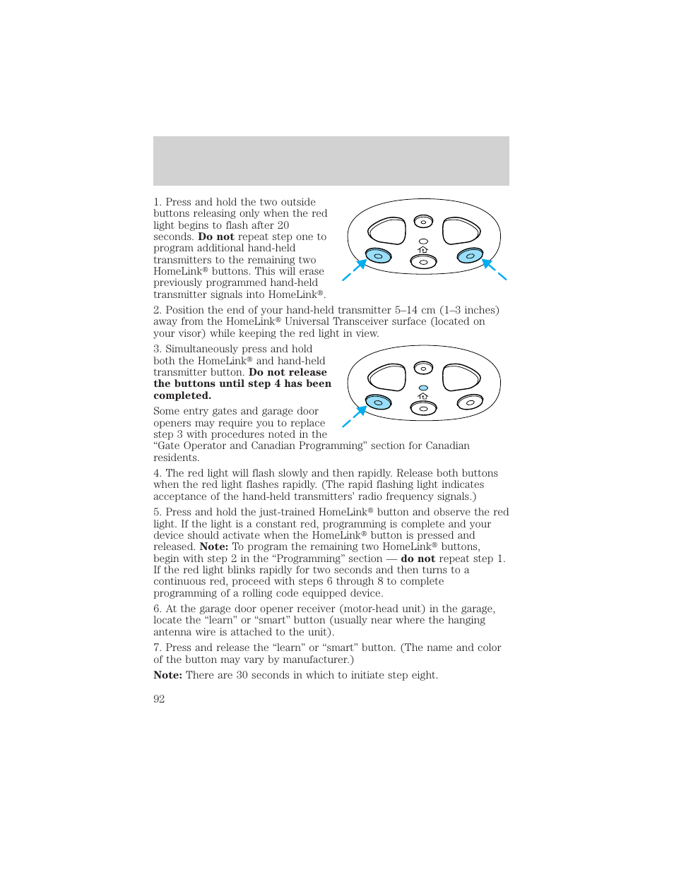 Driver controls | FORD 2002 F-150 v.3 User Manual | Page 92 / 312