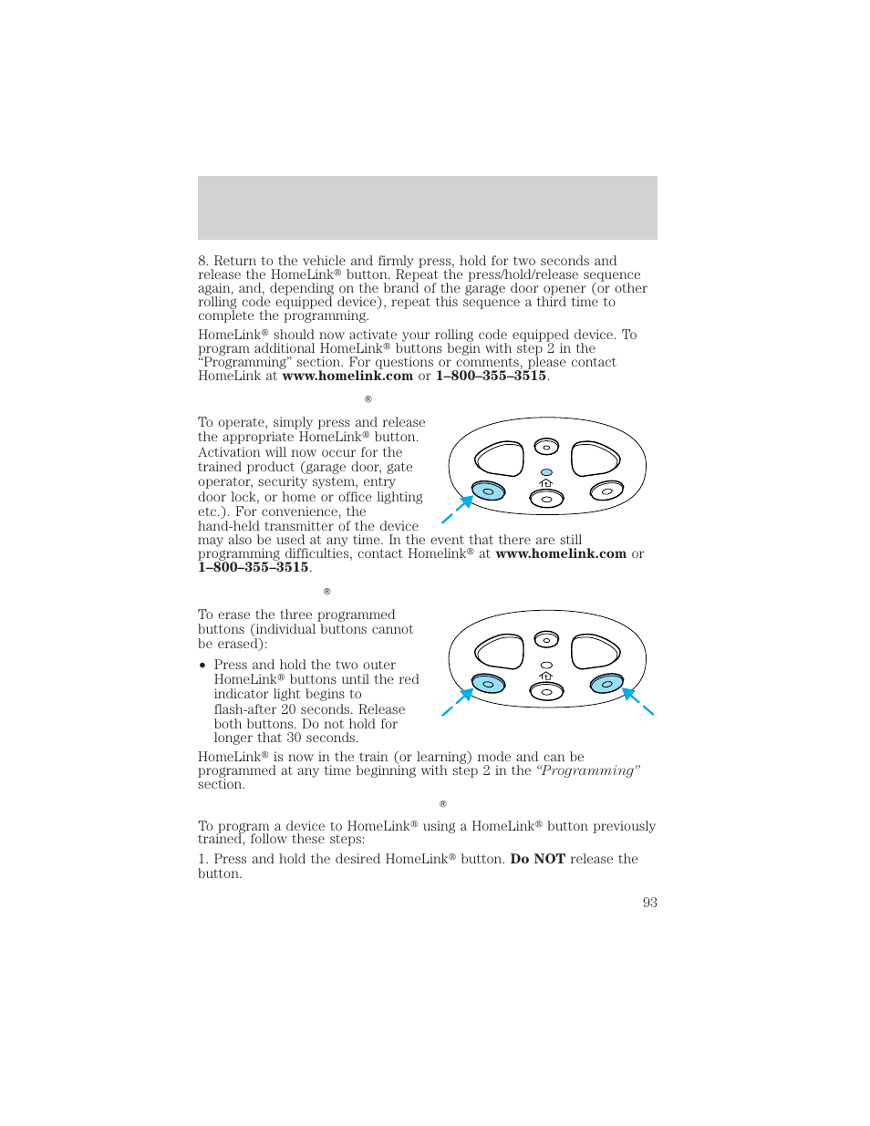 Driver controls | FORD 2002 F-150 v.3 User Manual | Page 93 / 312