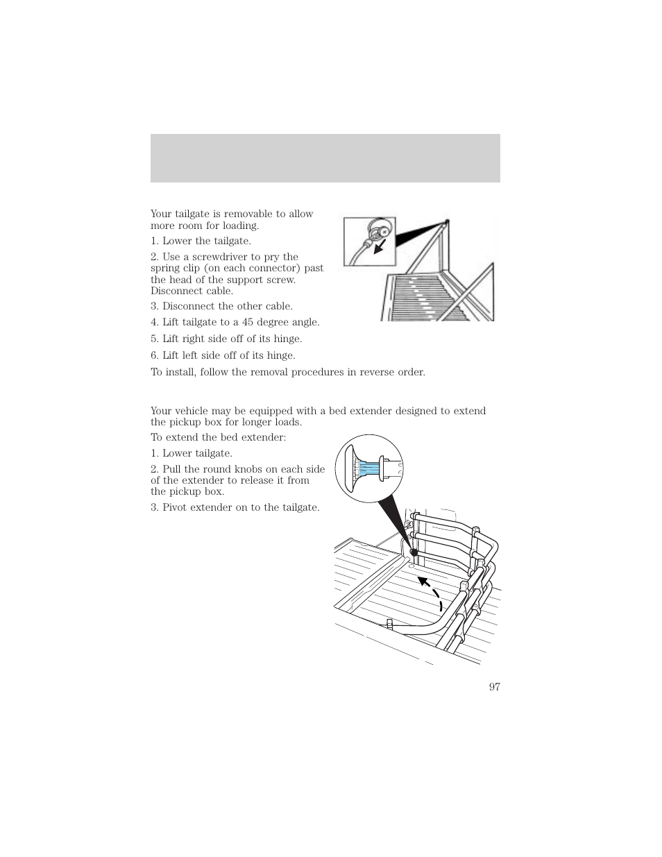 Driver controls | FORD 2002 F-150 v.3 User Manual | Page 97 / 312