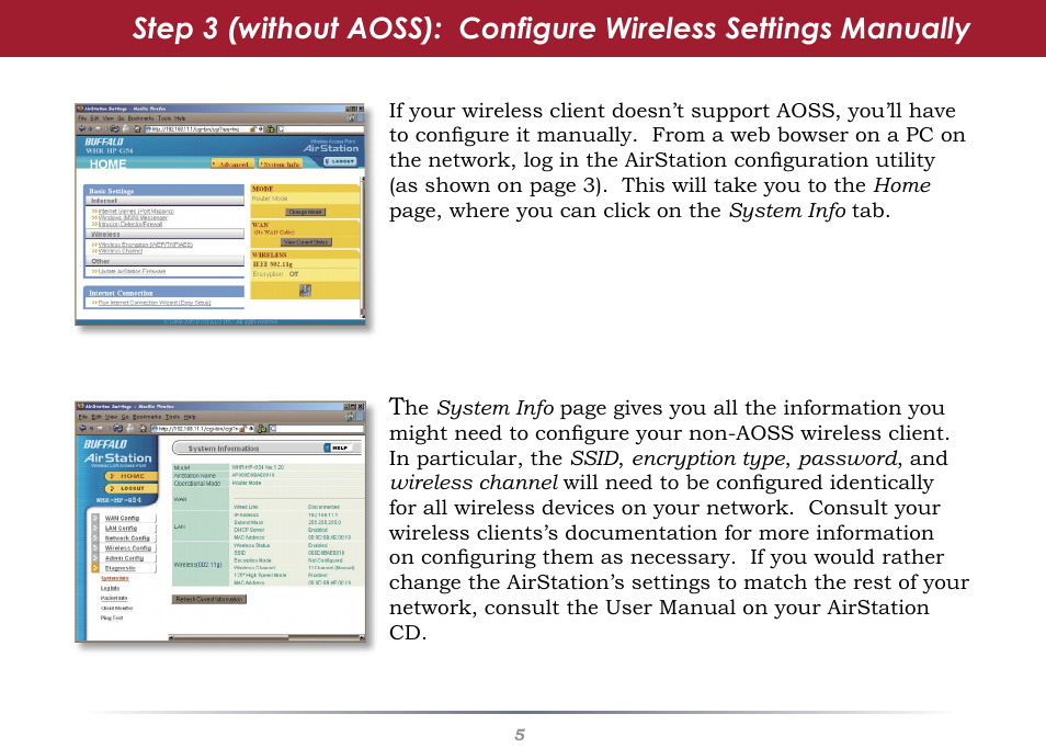 Buffalo Technology WHR-G54S-QSG User Manual | Page 5 / 6
