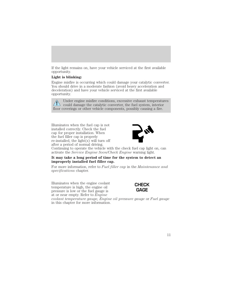 Instrument cluster | FORD 2002 F-550 v.1 User Manual | Page 11 / 320