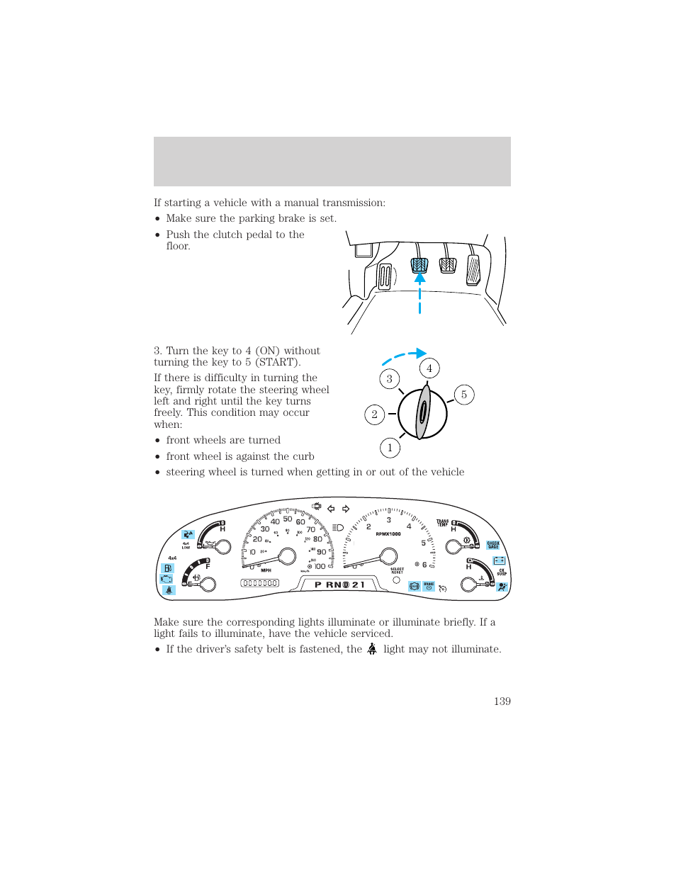 Driving | FORD 2002 F-550 v.1 User Manual | Page 139 / 320