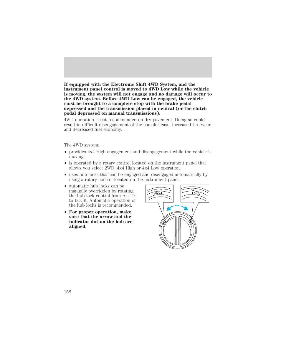 Driving | FORD 2002 F-550 v.1 User Manual | Page 158 / 320