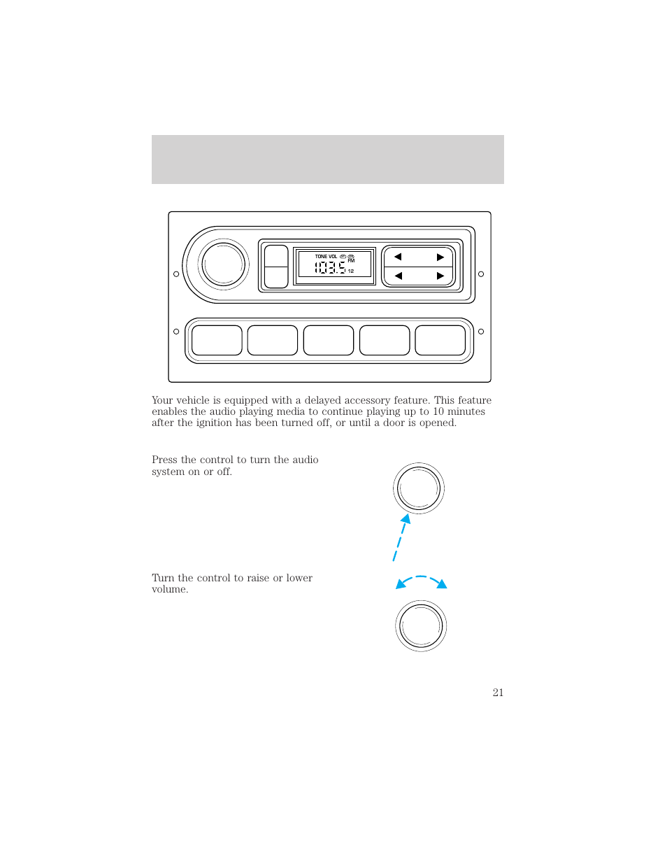 Entertainment systems, 12 3 4 am/fm | FORD 2002 F-550 v.1 User Manual | Page 21 / 320
