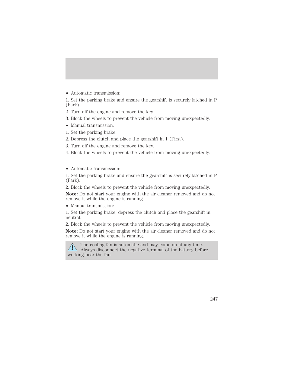 Maintenance and specifications | FORD 2002 F-550 v.1 User Manual | Page 247 / 320