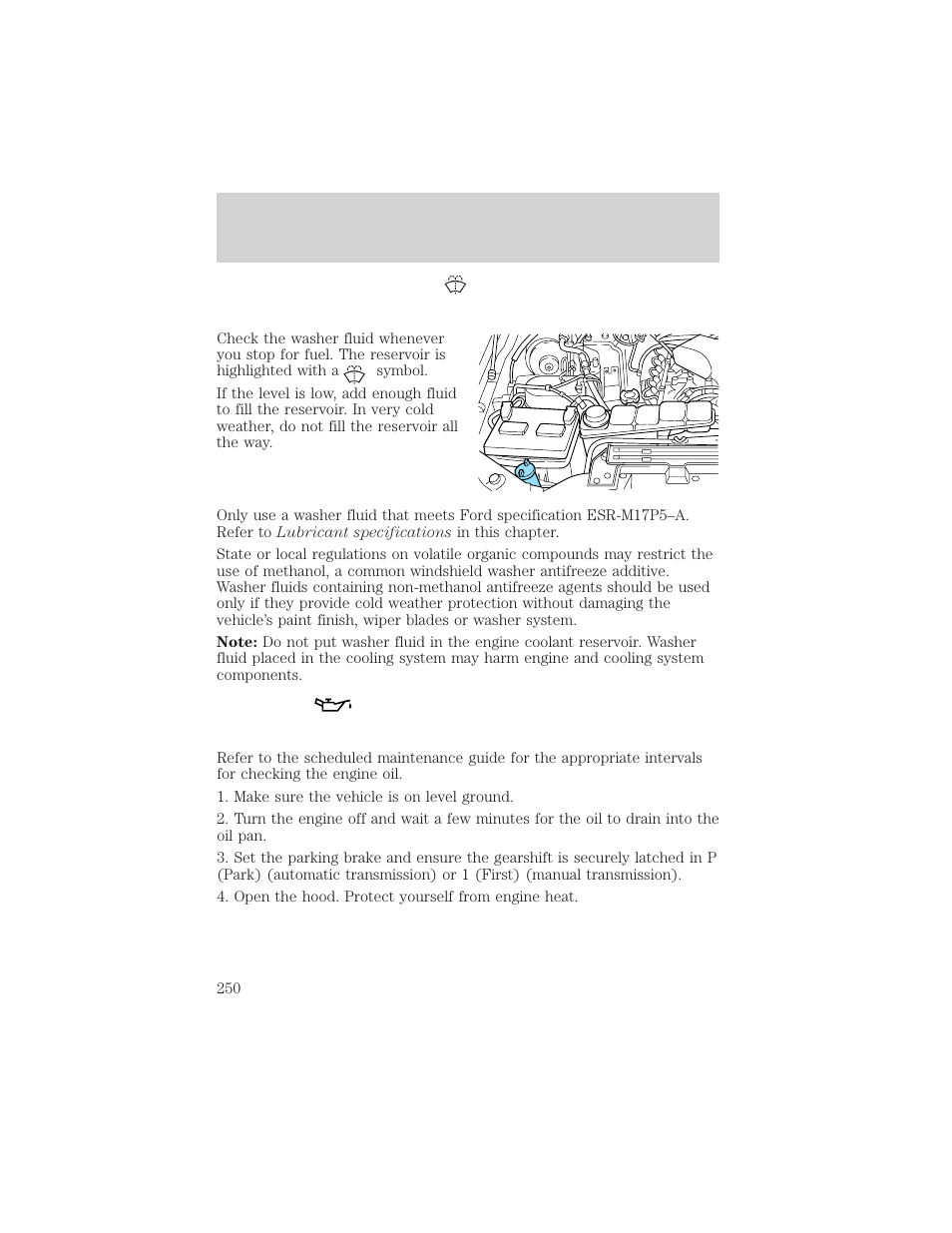 Maintenance and specifications | FORD 2002 F-550 v.1 User Manual | Page 250 / 320