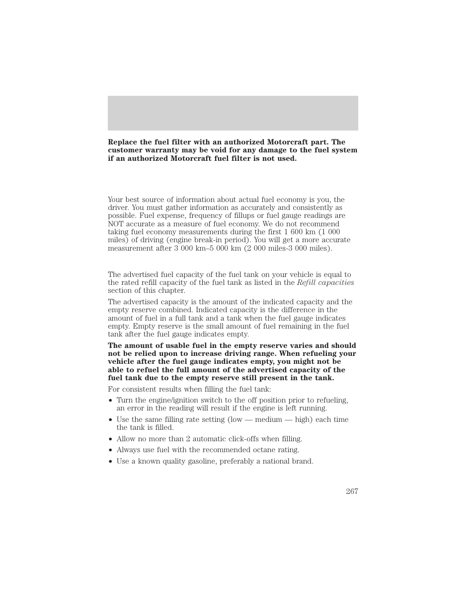 Maintenance and specifications | FORD 2002 F-550 v.1 User Manual | Page 267 / 320