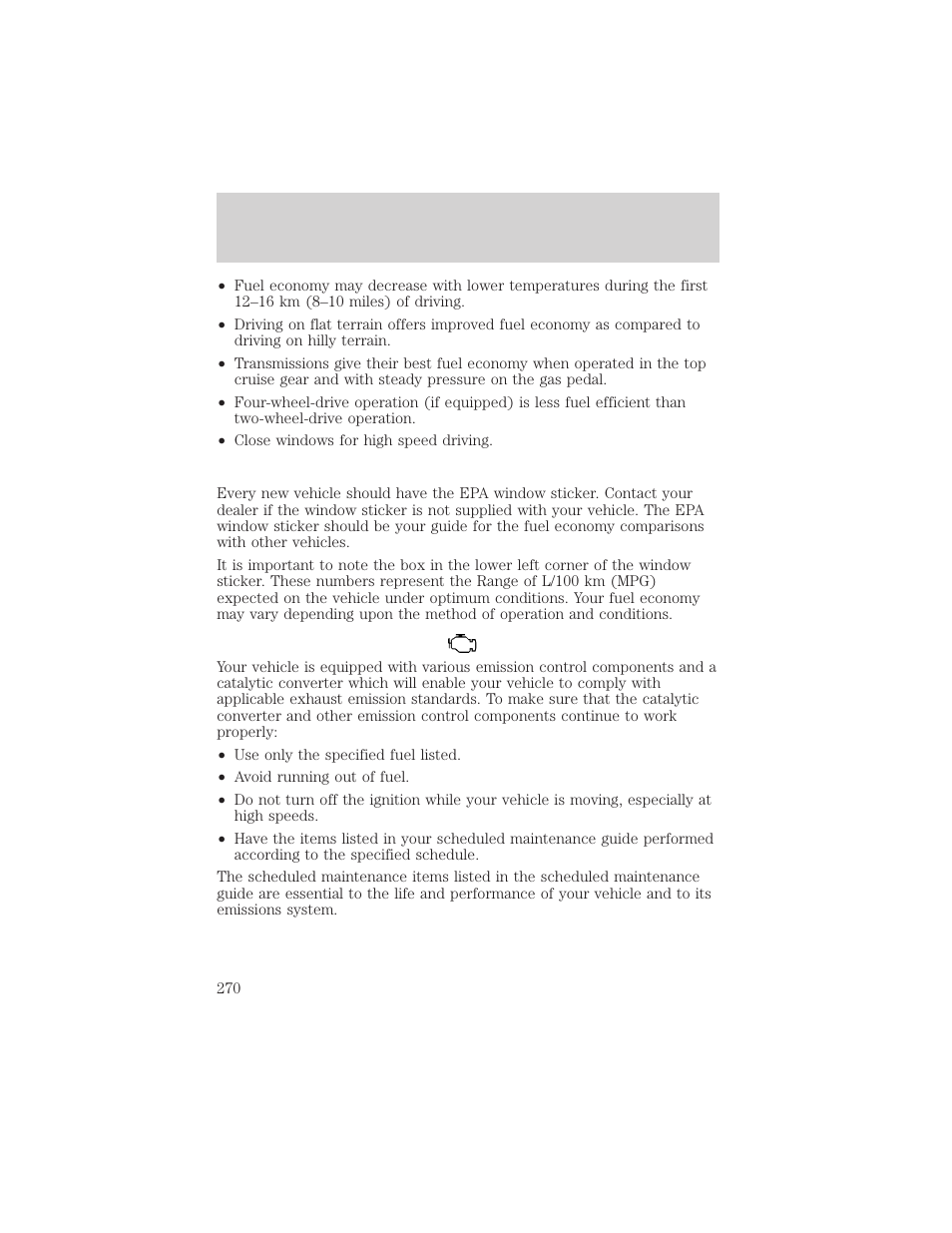 Maintenance and specifications | FORD 2002 F-550 v.1 User Manual | Page 270 / 320