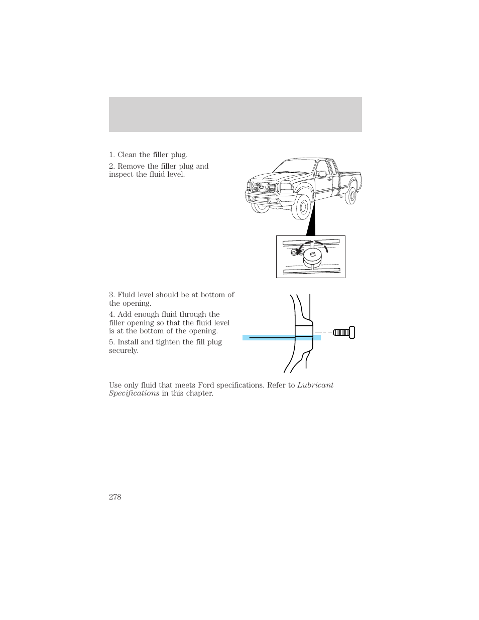 Maintenance and specifications | FORD 2002 F-550 v.1 User Manual | Page 278 / 320