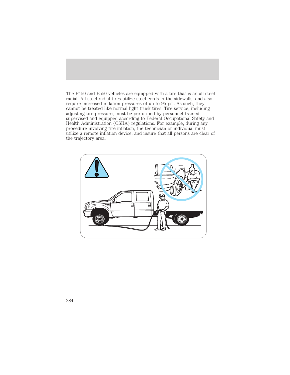 Maintenance and specifications | FORD 2002 F-550 v.1 User Manual | Page 284 / 320