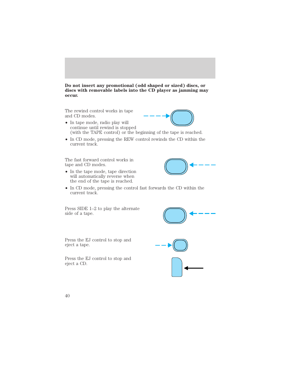 Entertainment systems | FORD 2002 F-550 v.1 User Manual | Page 40 / 320