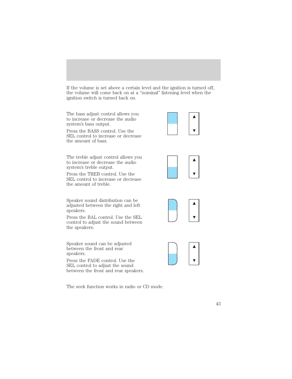 Entertainment systems | FORD 2002 F-550 v.1 User Manual | Page 43 / 320