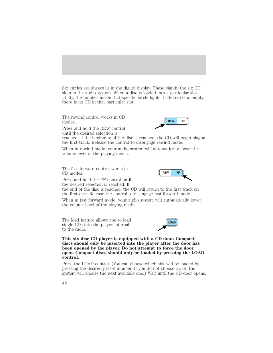 Entertainment systems | FORD 2002 F-550 v.1 User Manual | Page 48 / 320