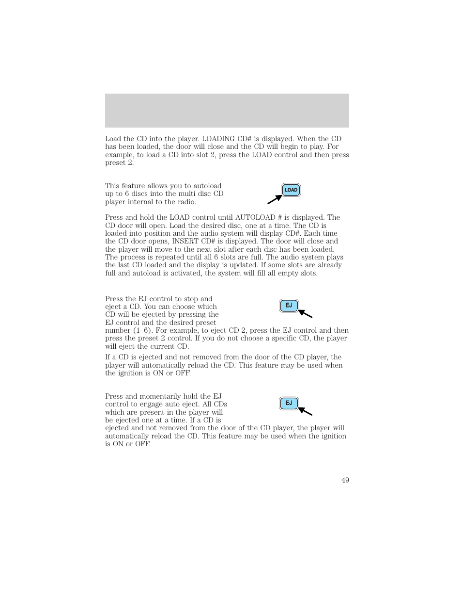 Entertainment systems | FORD 2002 F-550 v.1 User Manual | Page 49 / 320