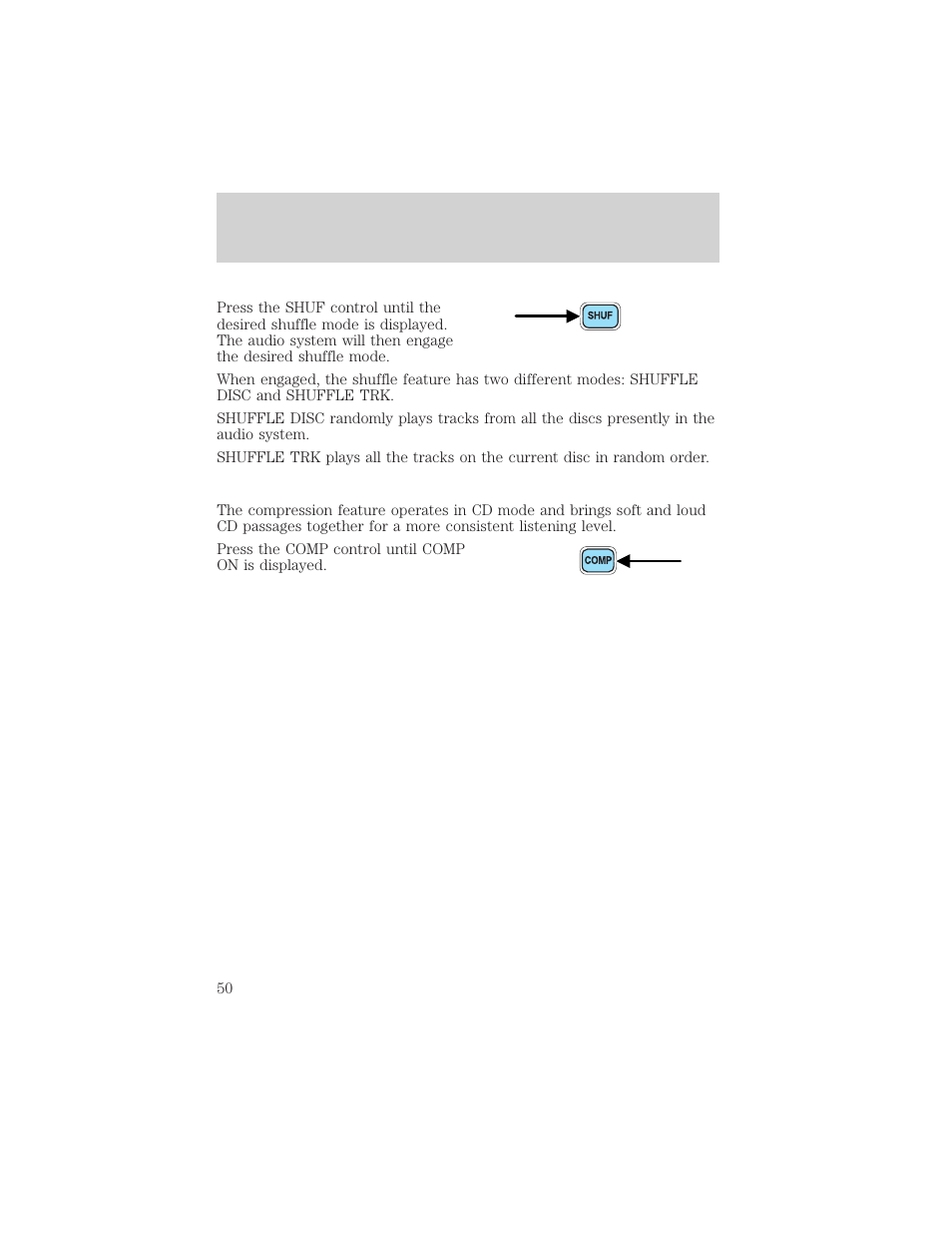 Entertainment systems | FORD 2002 F-550 v.1 User Manual | Page 50 / 320