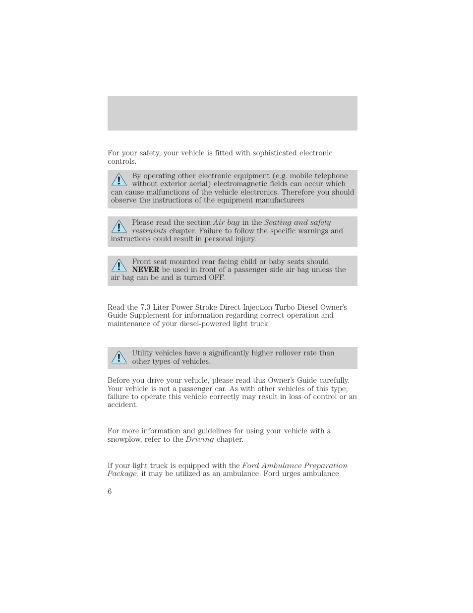 Introduction | FORD 2002 F-550 v.1 User Manual | Page 6 / 320