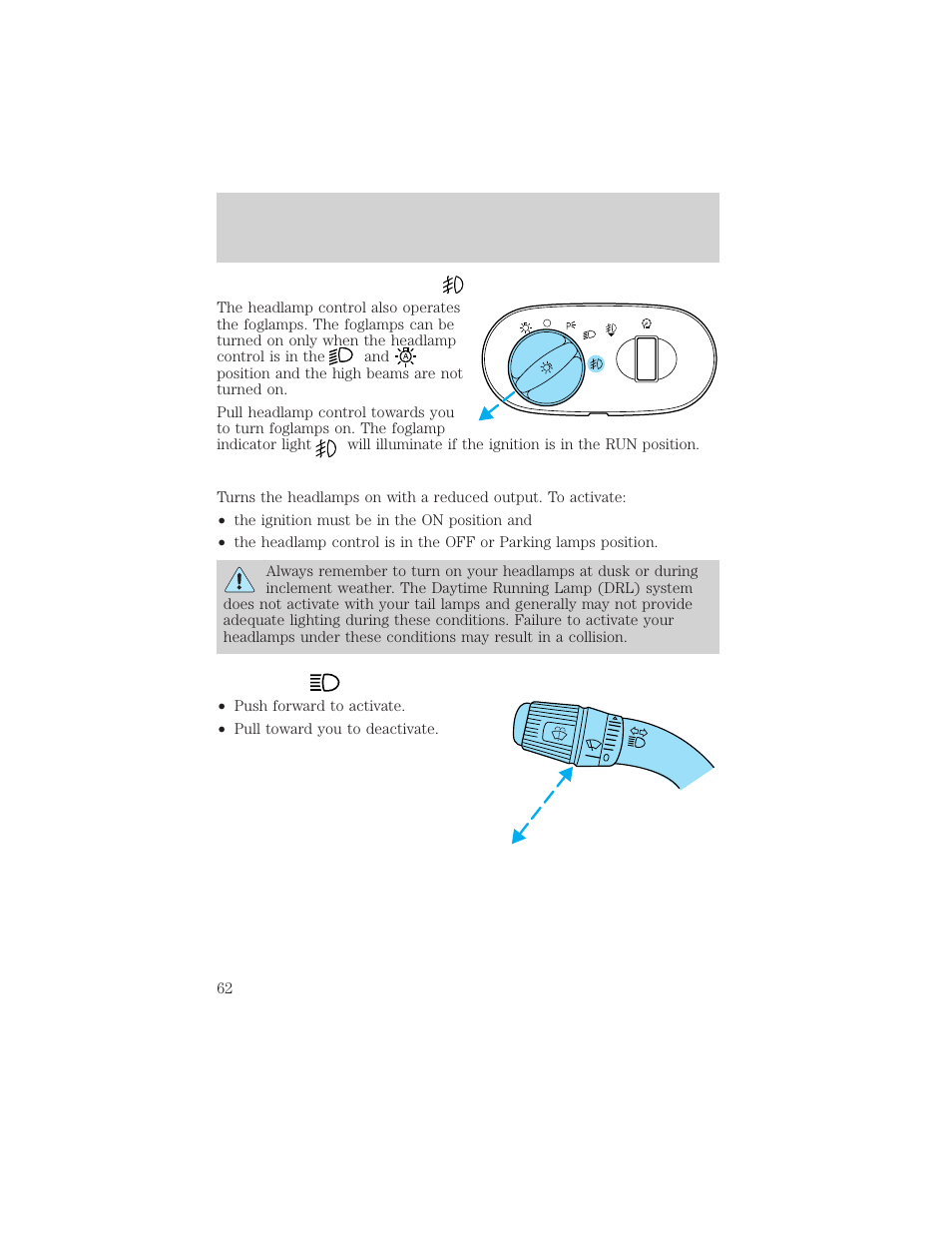 Lights | FORD 2002 F-550 v.1 User Manual | Page 62 / 320