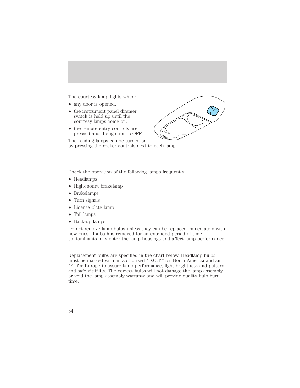 Lights | FORD 2002 F-550 v.1 User Manual | Page 64 / 320