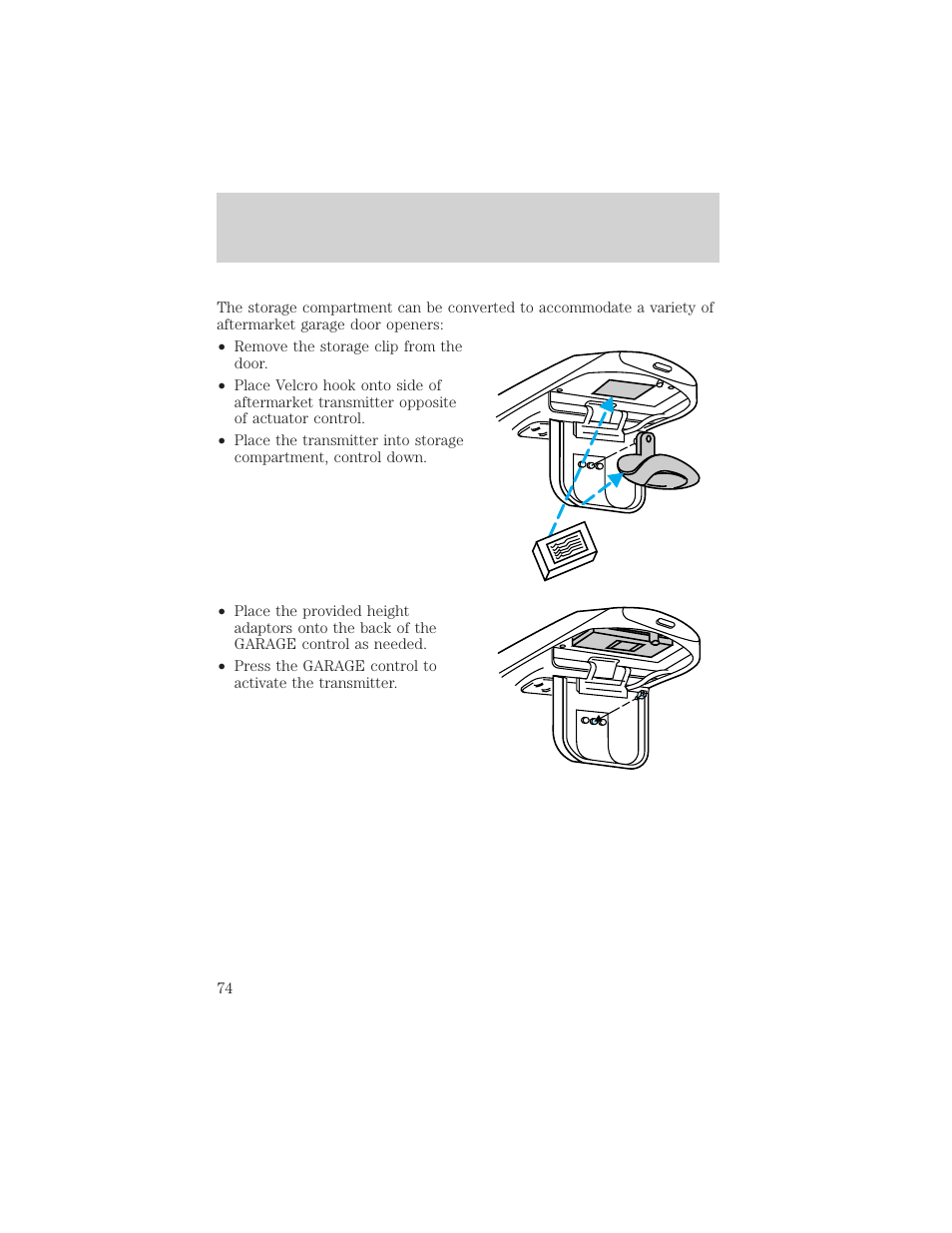 Driver controls | FORD 2002 F-550 v.1 User Manual | Page 74 / 320