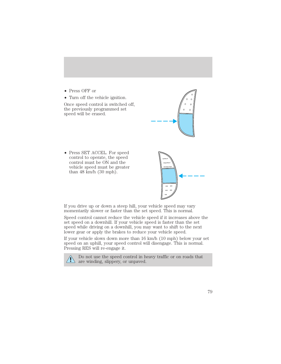 Driver controls | FORD 2002 F-550 v.1 User Manual | Page 79 / 320