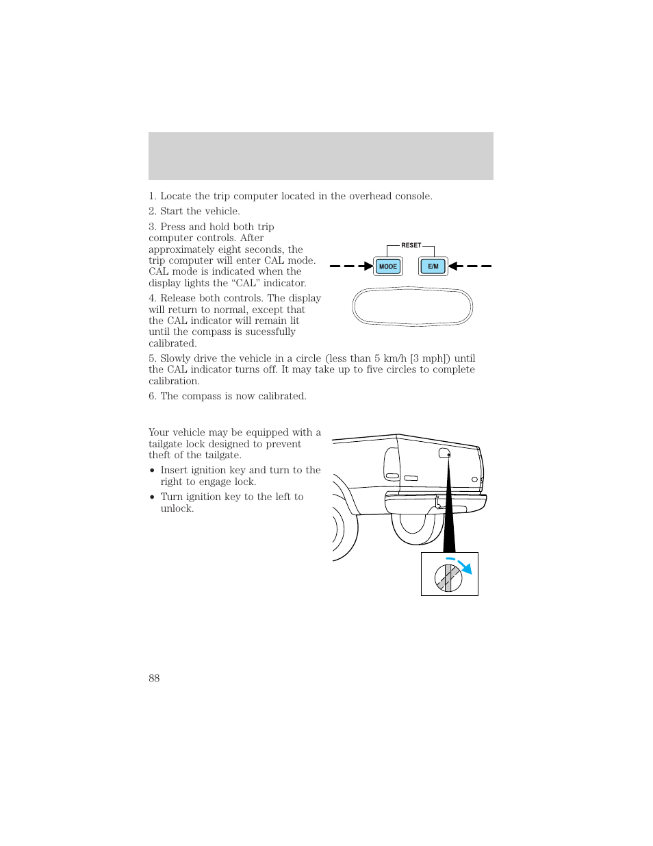 Driver controls | FORD 2002 F-550 v.1 User Manual | Page 88 / 320
