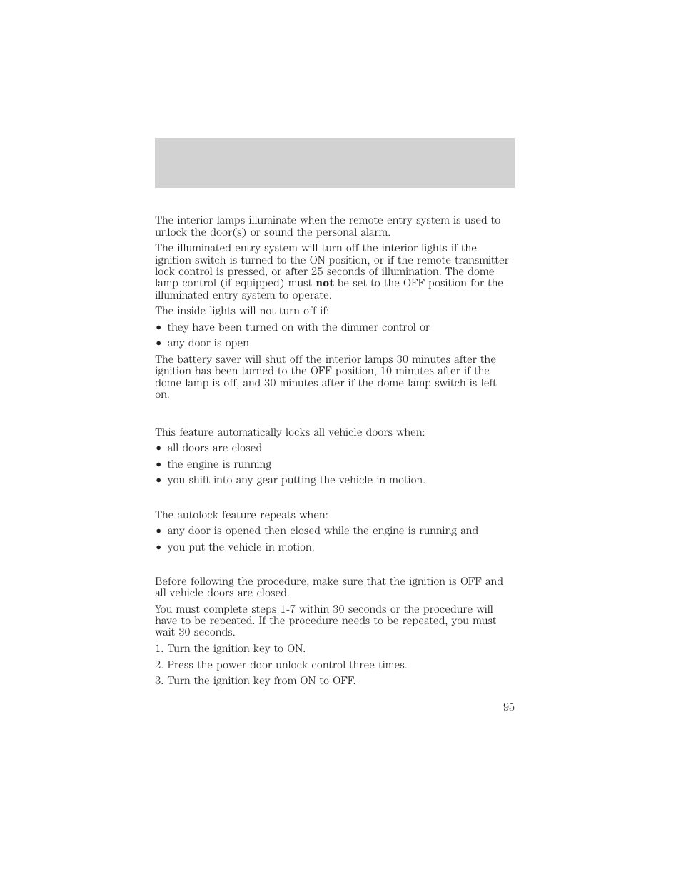 Locks and security | FORD 2002 F-550 v.1 User Manual | Page 95 / 320
