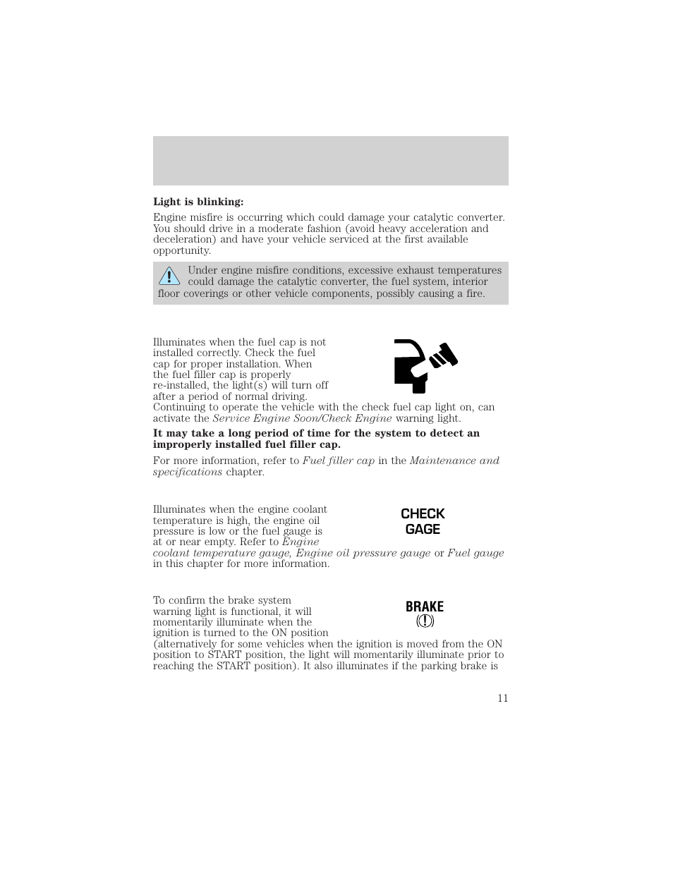 Instrument cluster | FORD 2002 F-550 v.2 User Manual | Page 11 / 304