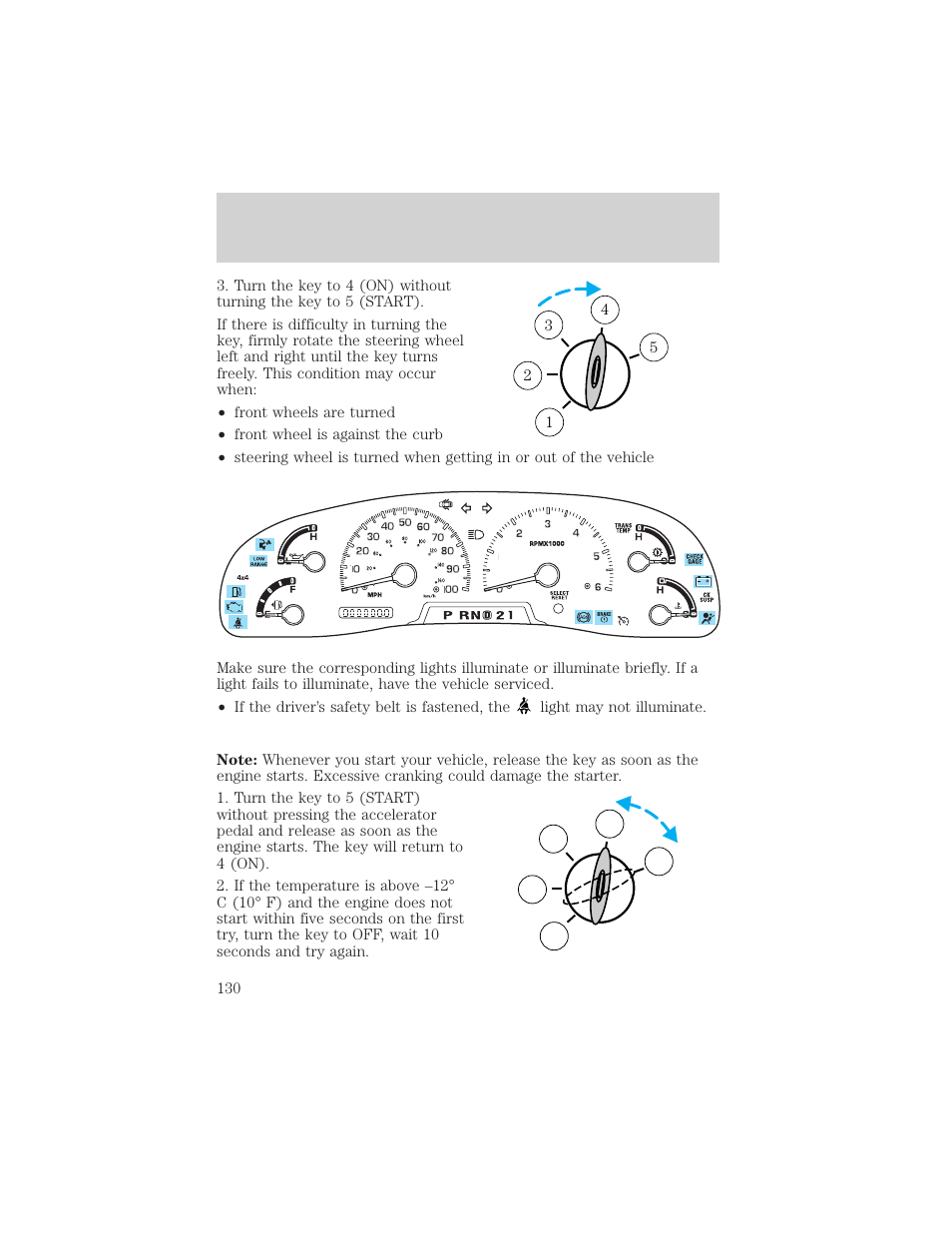 Driving | FORD 2002 F-550 v.2 User Manual | Page 130 / 304