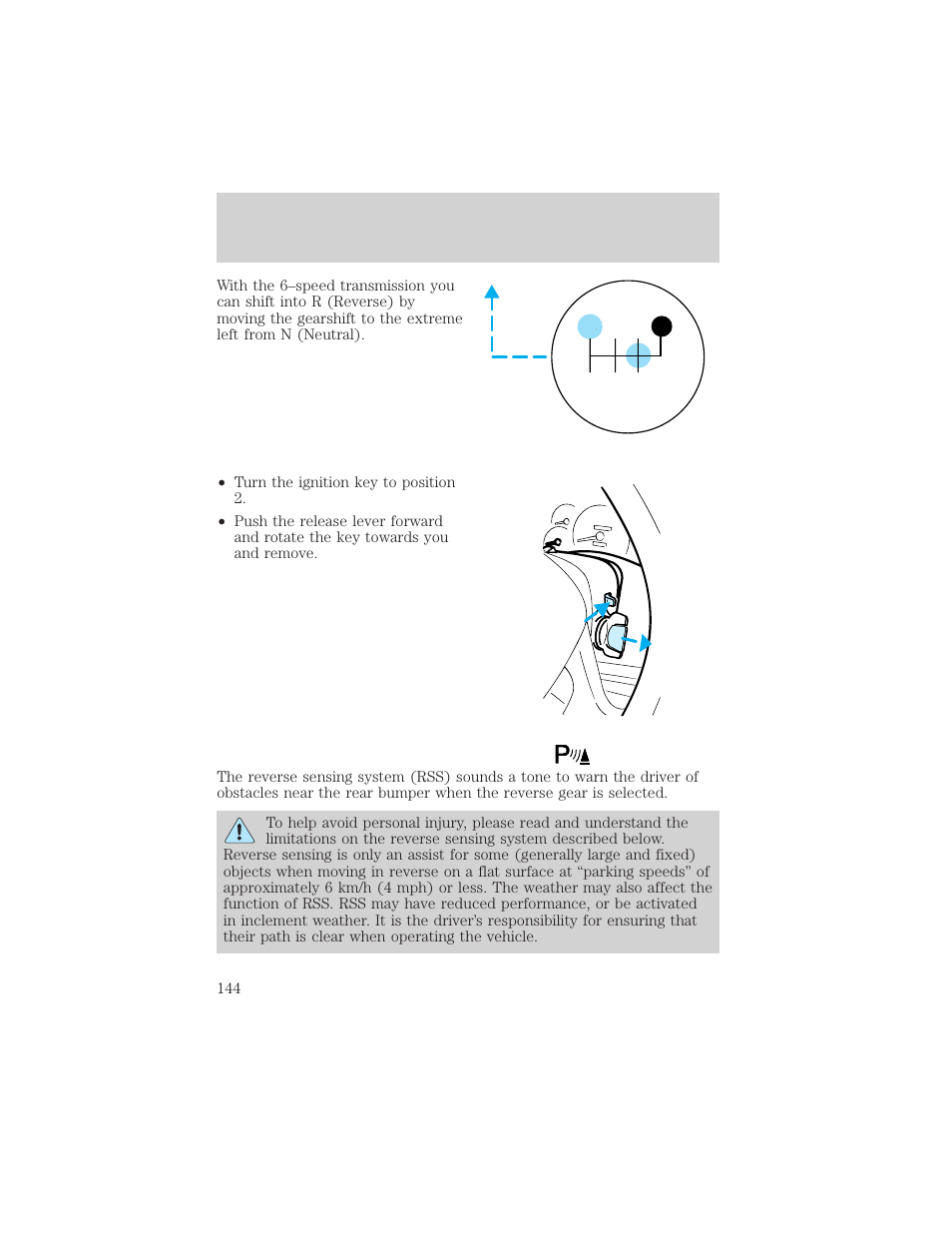 Driving | FORD 2002 F-550 v.2 User Manual | Page 144 / 304